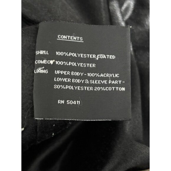 Fleet Street Ltd. Mens XL Olive Green, Beige Poly Coated Jacket - Picture 5 of 5